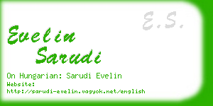 evelin sarudi business card